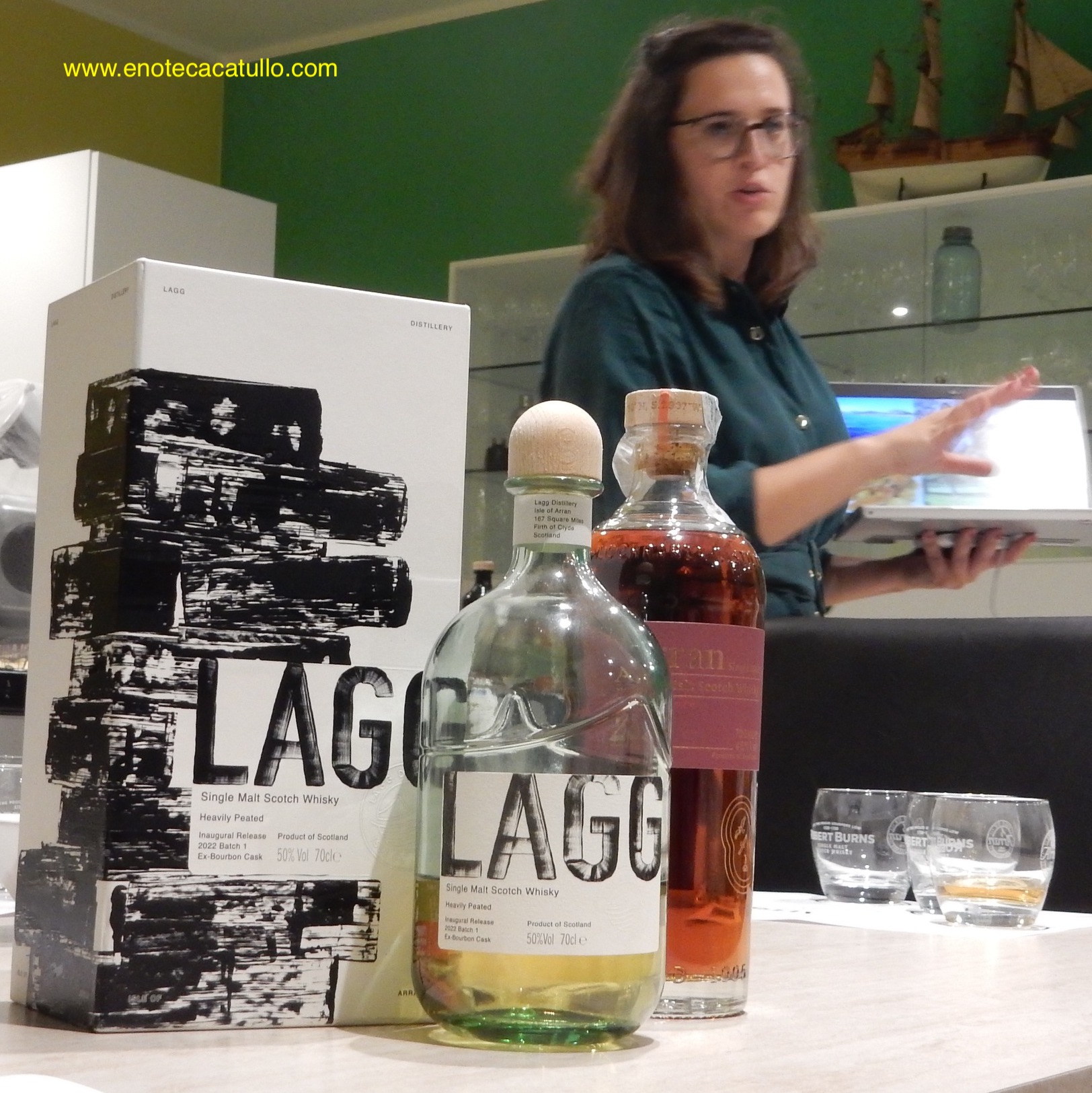 LAGG SINGLE MALT SCOTCH WHISKY HEAVILY PEATED INAUGURAL LAGG SINGLE MALT SCOTCH WHISKY HEAVILY PEATED INAUGURAL